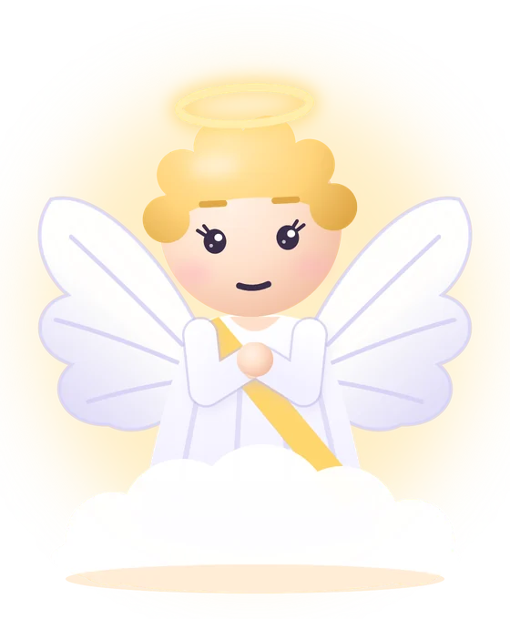 The Better Human angel praying