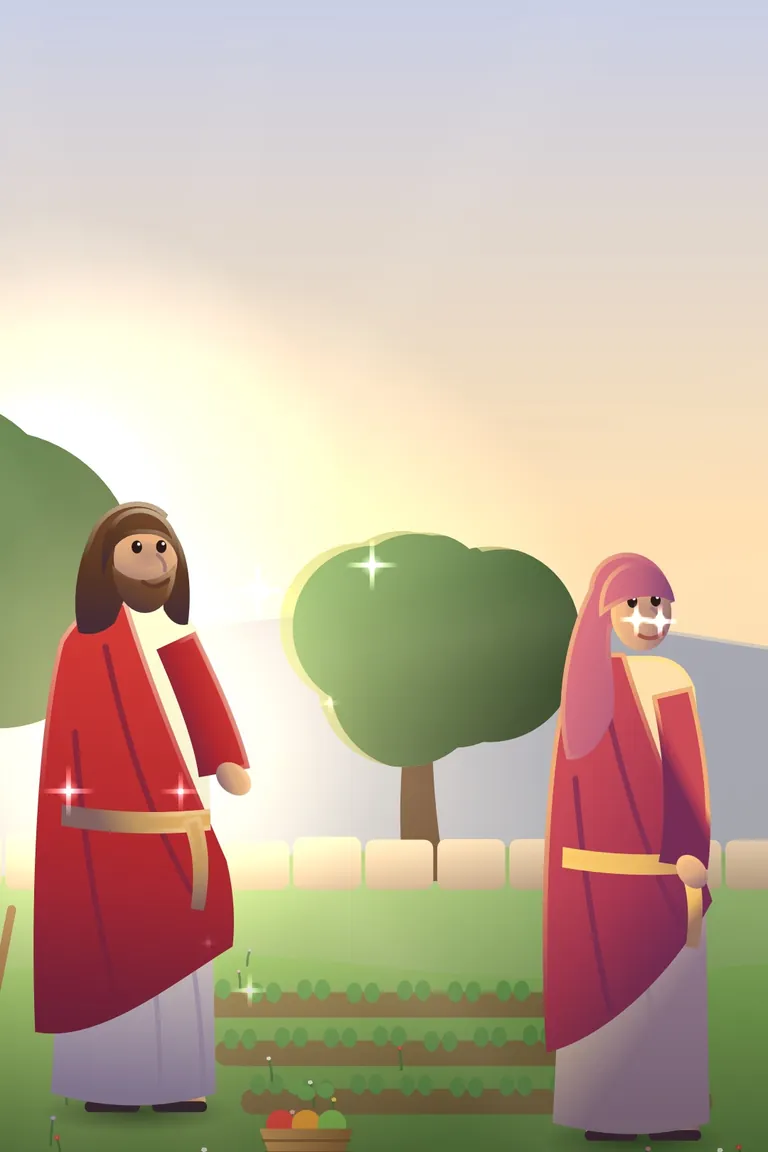 A painting of the first easter, from the Better Human story films